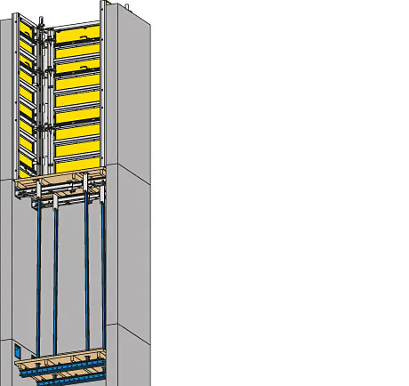 Plataforma para caixas de elevador